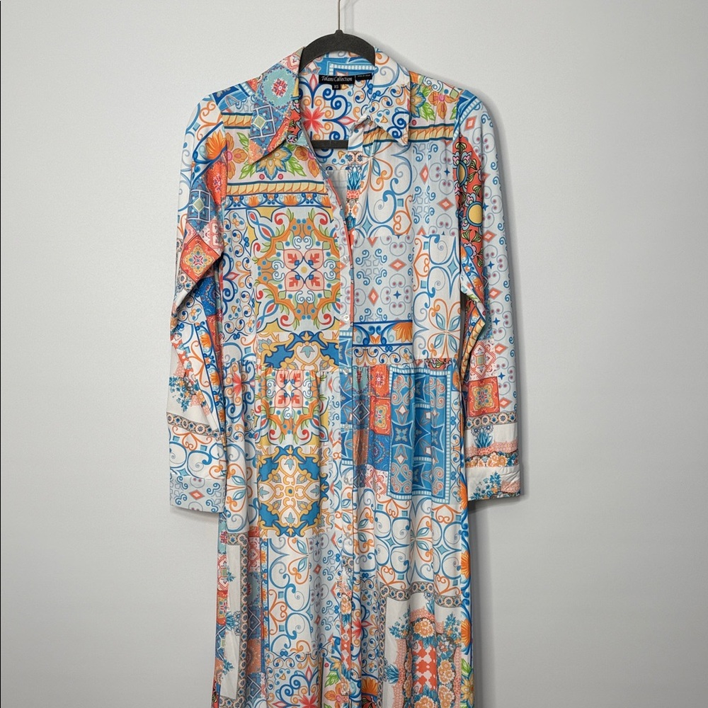 Tolani Collection Multicolor Patterned Maxi Long … - image 2